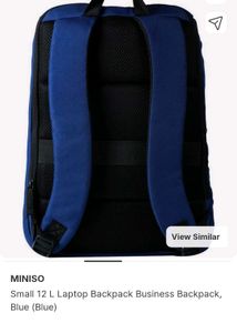 Miniso Blue Laptop Backpack