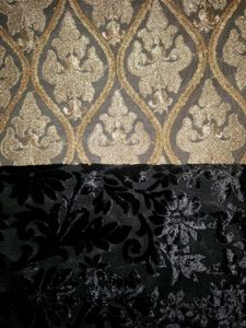 Black &amp; gold kurta with Pant &amp; Dupatta