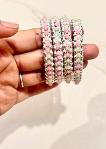 Set of 4 Beaded Bangles