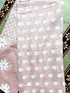 Pink Embroidered dupatta