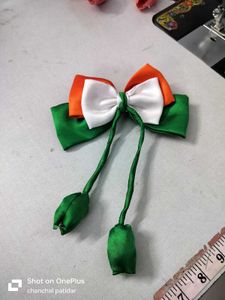 Indian Flag Inspired Bow Hair Clip