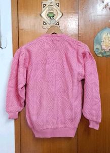 Cute Vintage Pink Knit Cardigan