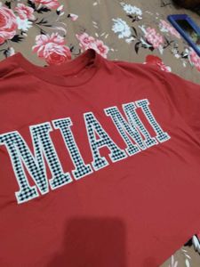 Oversized Crop Tshirt women