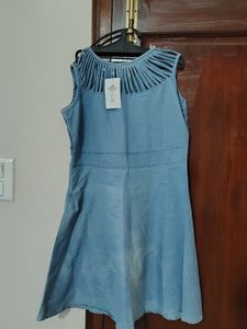 shaded blue denim dress new with tags