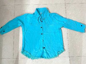 Y2K chatpati Cropped Button-Up Shirt