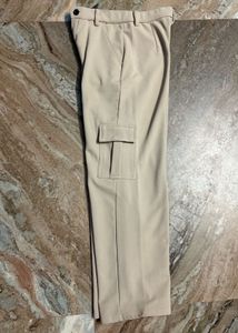 Beige Cargo Pants
