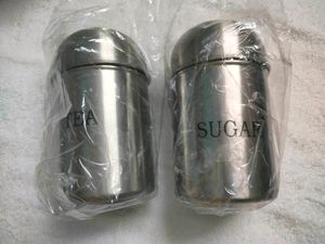 Tea And Sugar Containers Matte Finish