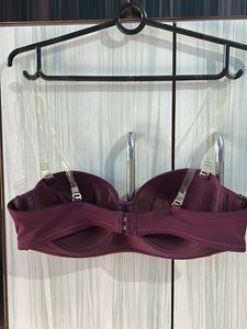 Burgundy Smocked Tube Top