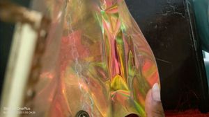 Iridescent Chain Crossbody Bag