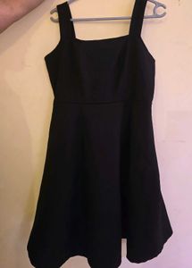 Women A-line black Dress