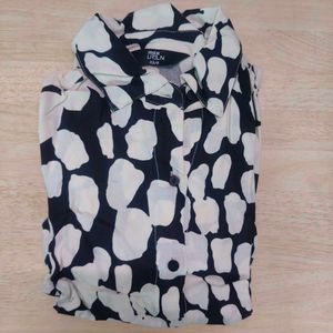 Patterned Mini Dress with Belt