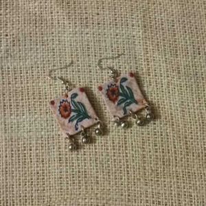 Boho Floral Dangle Earrings