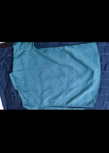 New Teal Textured Button Shirt