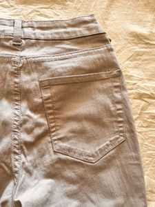 Women's Flared Beige Jeans