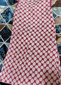 Pink &amp; White Polka Dot Kurta