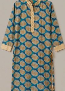 Boho Blue &amp; Gold Kurta