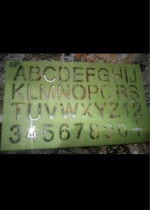 Vintage Alphabet &amp; Number Stencil Set