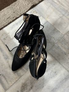 Black Heels With Laces