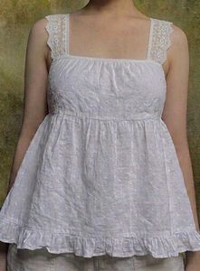 white lace babydoll top