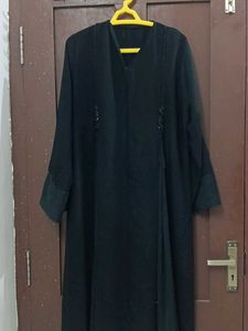 Elegant Black Embellished abhaya