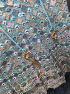 Elegant Sky Blue Sharara Suit