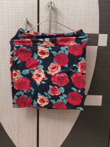 Red Roses Sexy Forever 21 Short Skirt