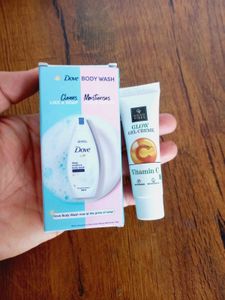 Combo Dove Body Wash &amp; Good Vibes Glow Gel Creme