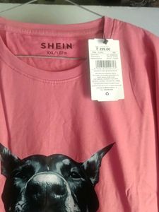 Pink Doberman Graphic Tee