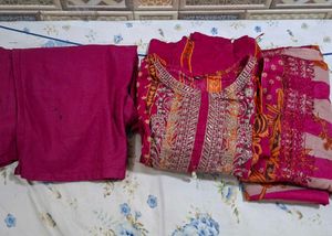 Vibrant Pink Kurta Set with Dupatta