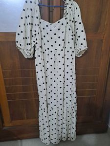 zudio Chic Polka Dot Maxi Dress