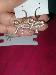 Bow Earrings &amp; Bracelet Set