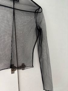 MYWISHBAG SHEER-MESH BLACK TOP