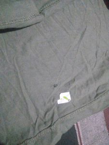 women's Green T-Shirt with Pocket
