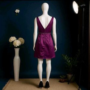 Elegant Purple Party Dress