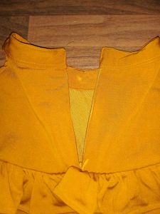 Yellow Ruffled Ethnic Gown