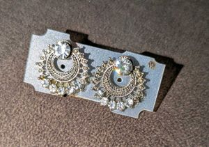 Stunning Silver Jhumka Earrings
