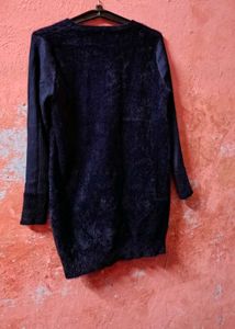 women fuzzy hairy sweater knit