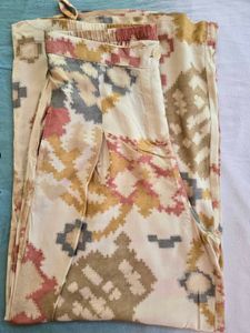 Boho Print Wide Leg Palazzo Pants