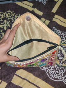 Embroidered Clutch Bag