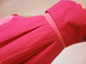 Chic Pink Striped Fit &amp; Flare Dress