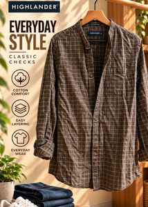 Highlander Men's Classic Checks Shirt