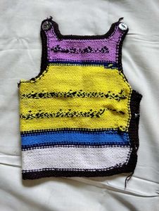 Handmade knitted Winter Baby Top Vest Sweater