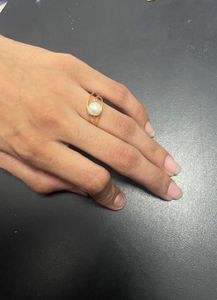 Trendy Gold Pearl Ring