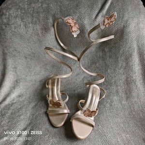 N. Sparkling Butterfly Ankle Strap Heels