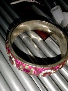 Sparkling Pink Gemstone Bangle