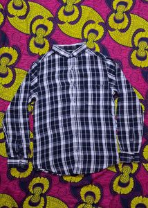 🏷️ Men's Black White Checkered Shirt | 100% Cotto