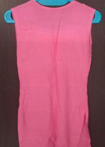 pink Embroidered Short Kurti Chic &amp; versatile