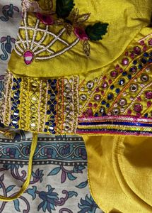 Embroidered Yellow Lehenga Choli