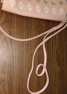 Cute Pink Clutch with Flower Detail