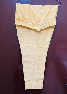 Yellow Sleeveless Chanderi Suit
